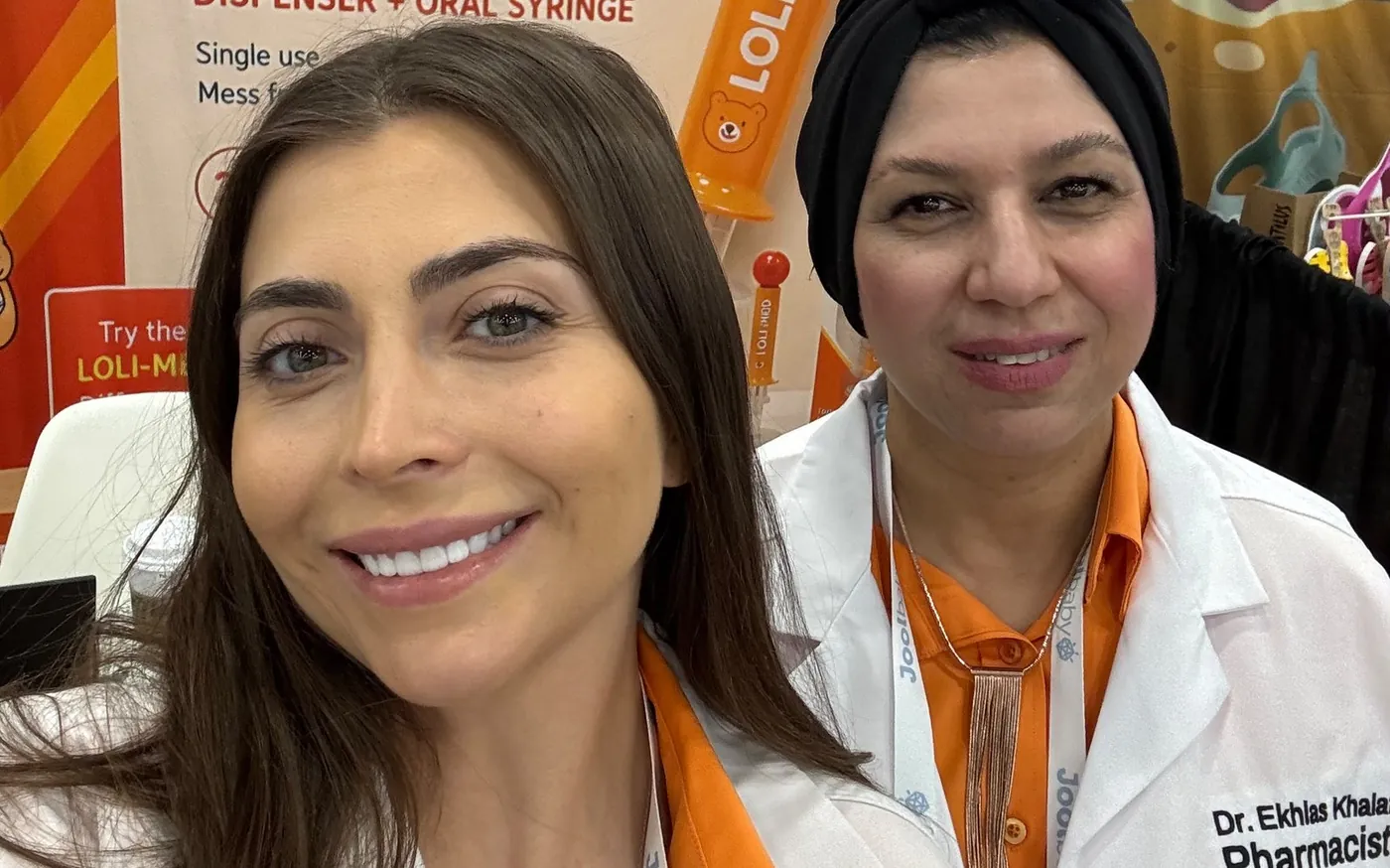 Loli-Med founders at the ABC Kids Expo booth